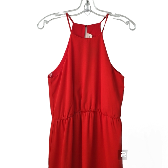 Everly Red Mid Lenght Alyssa Dress Ladies Medium - Picture 2 of 6